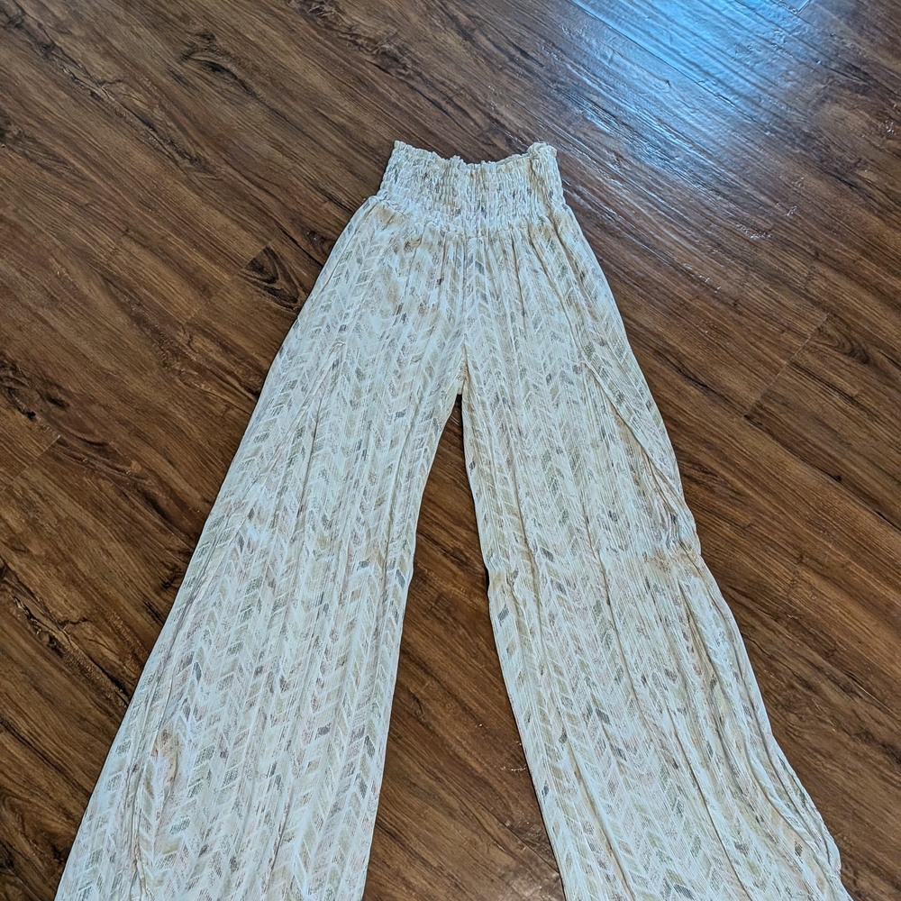 Roxy  Black and White Striped Beach Pants - Picture 4 of 7
